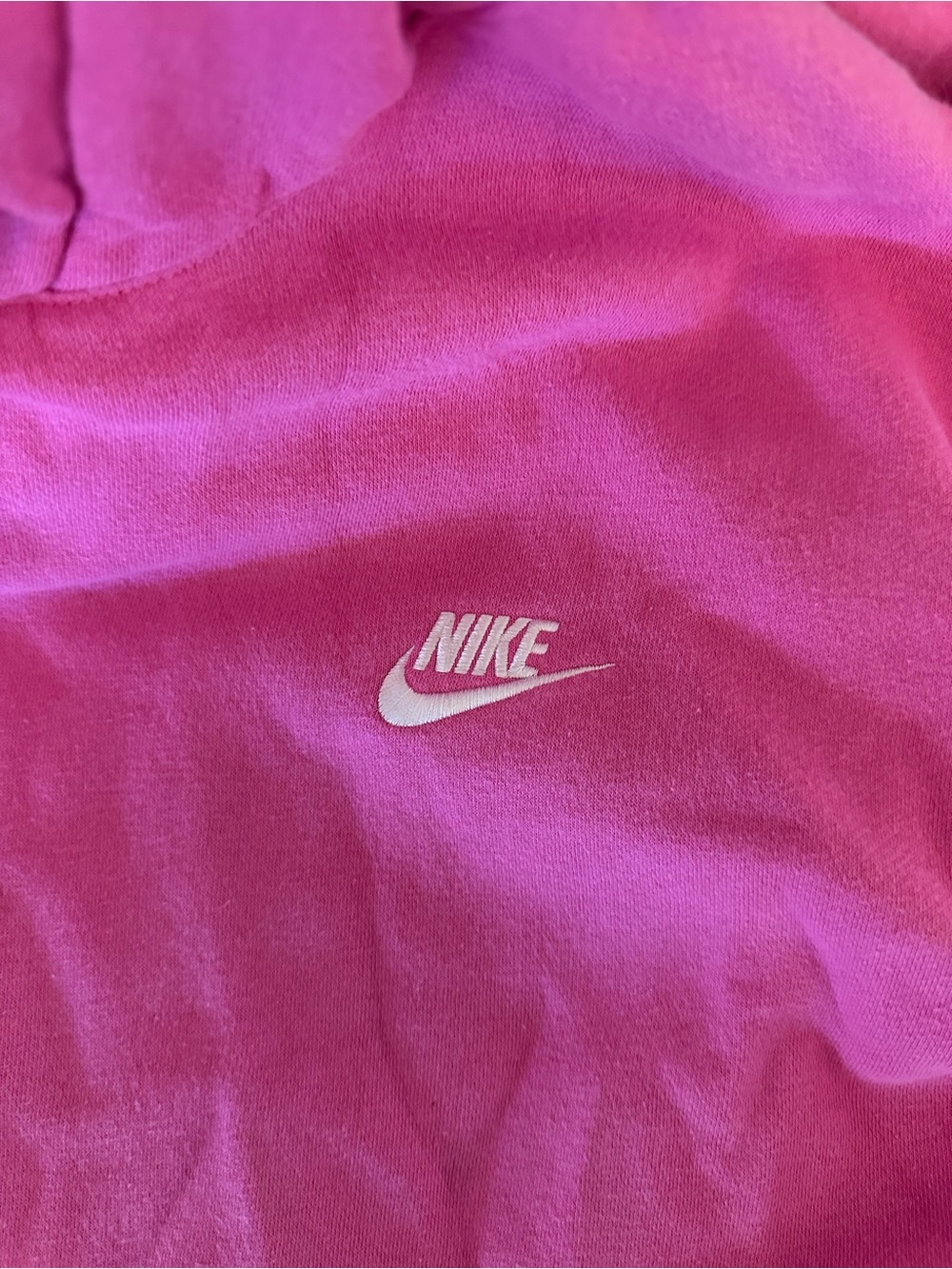 Nike Hot Pink Sweatshirt with White Logo